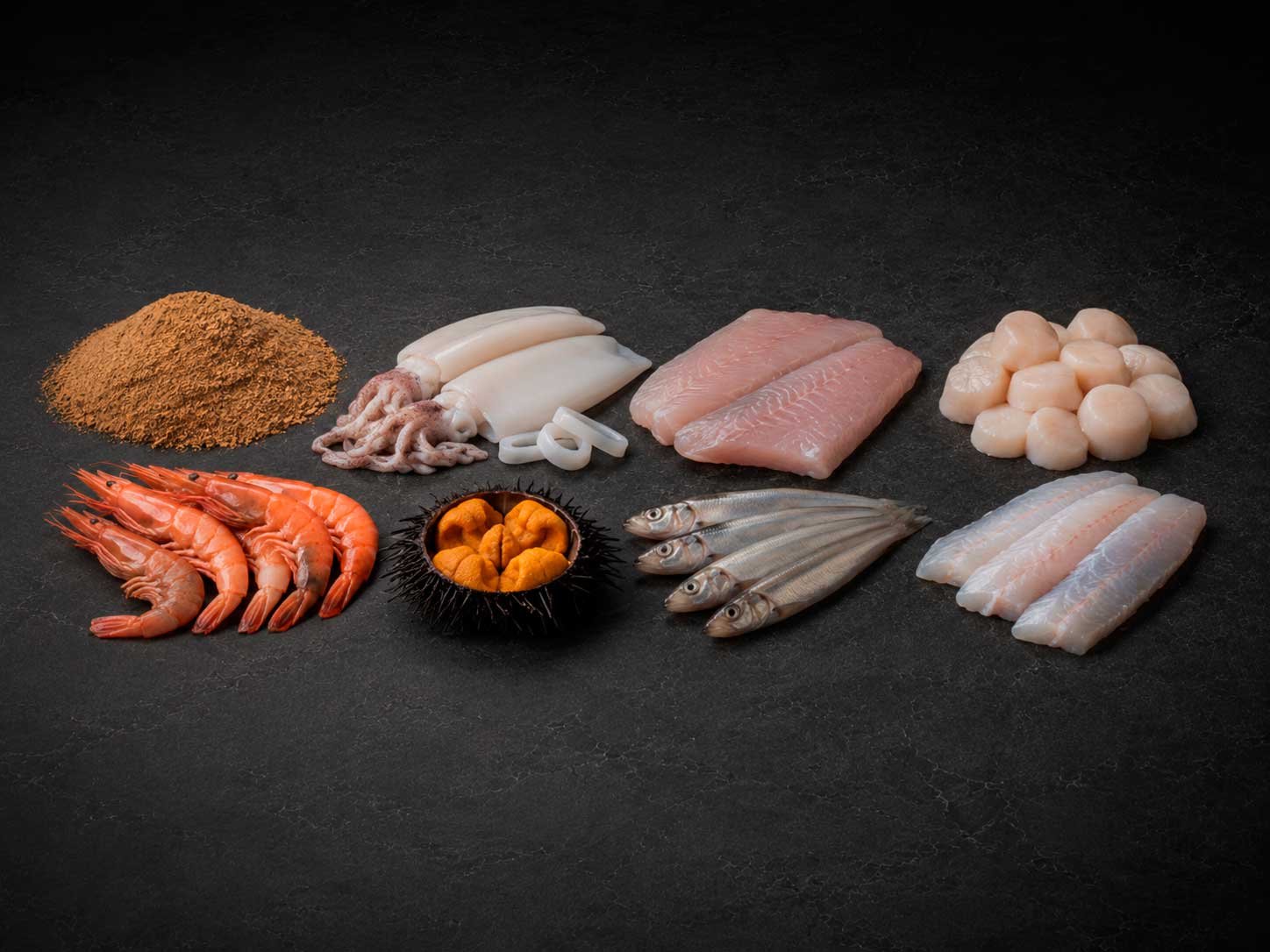 Alimentos del mar y subproductos